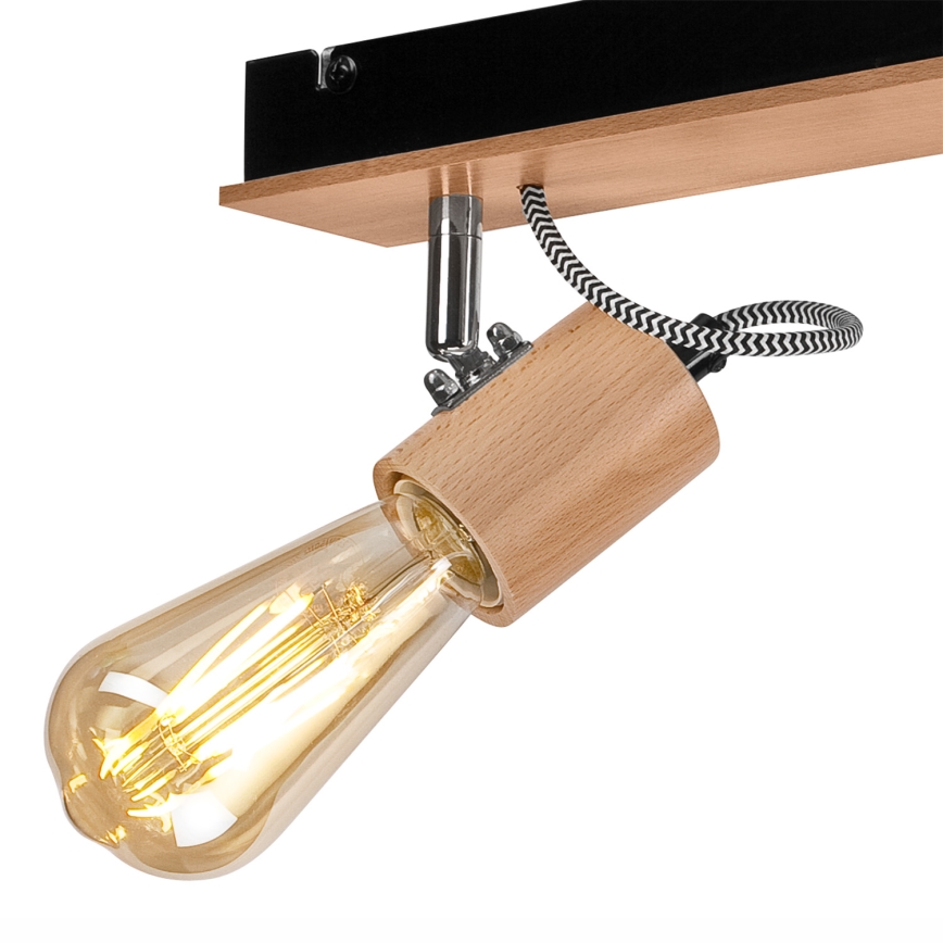 Prisadený luster GUSTAVO 3xE27/60W/230V buk