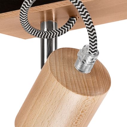 Prisadený luster GUSTAVO 3xE27/60W/230V buk