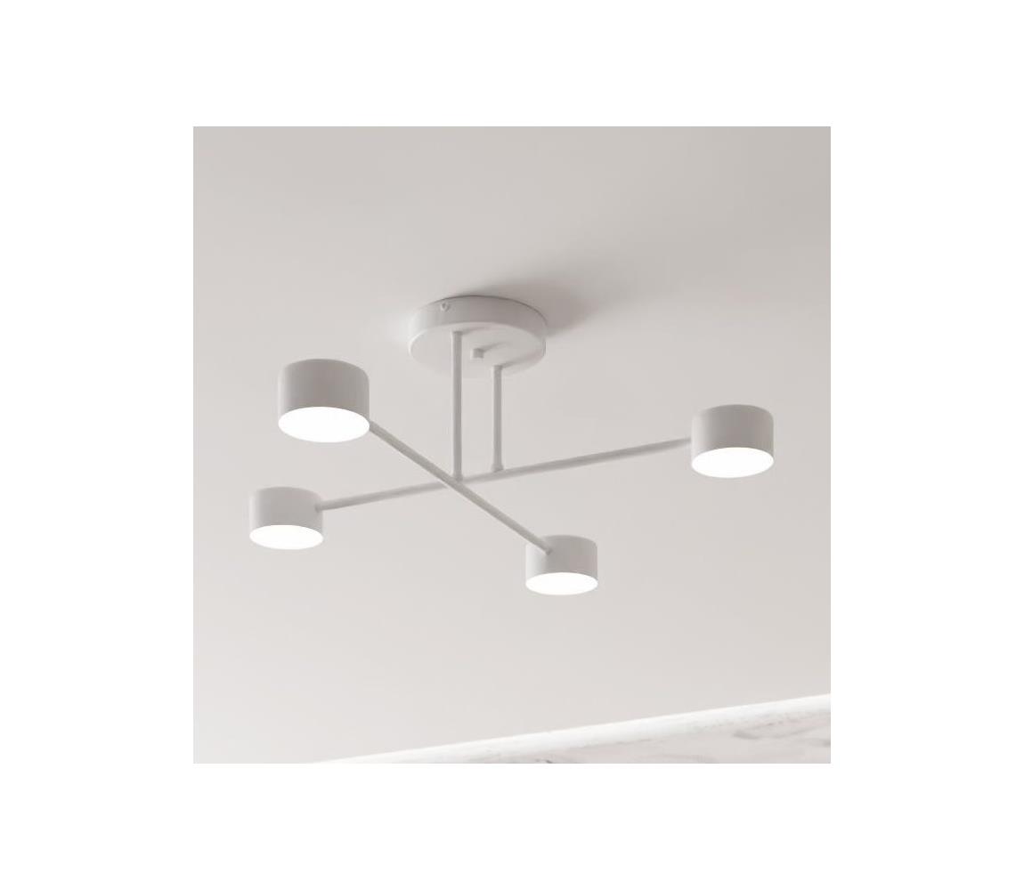 EMIBIG Prisadený luster HALO 4xGX53/10W/230V biela 1356/4