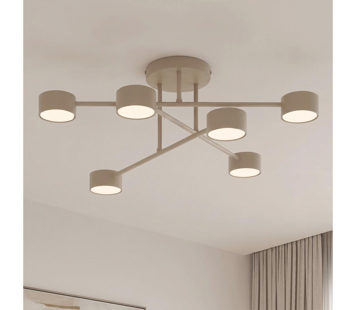 EMIBIG Prisadený luster HALO 6xGX53/10W/230V béžový 1680/6
