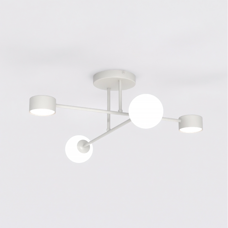 Prisadený luster HOLON 2xG9/8W/230V + 2xGX53/12W šedý