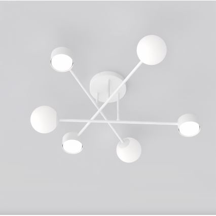 Prisadený luster HOLON 3xG9/8W/230V + 3xGX53/12W biela