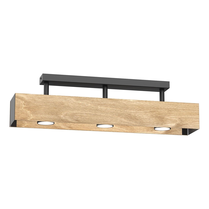 Prisadený luster MAISON 3xGU10/8W/230V hnedá/dub