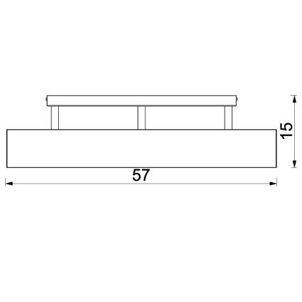 Prisadený luster MAISON 3xGU10/8W/230V hnedá/dub