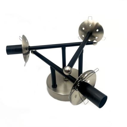 Prisadený luster MALENA 3xE14/5W/230V čierna/dymová