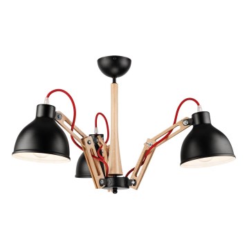 Prisadený luster MARCELLO 3xE27/60W/230V - FSC certifikované