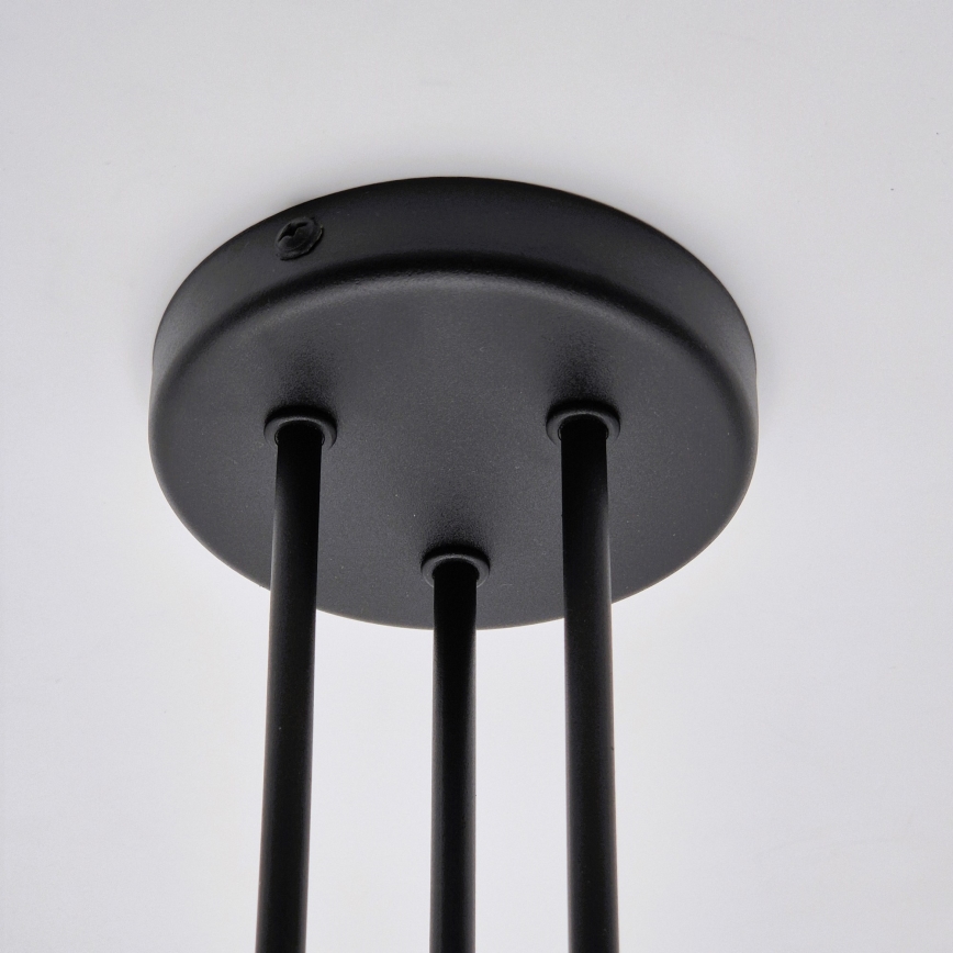 Prisadený luster MATYLDA 3xE27/60W/230V čierna