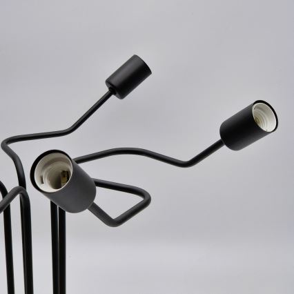 Prisadený luster MATYLDA 5xE27/60W/230V čierna