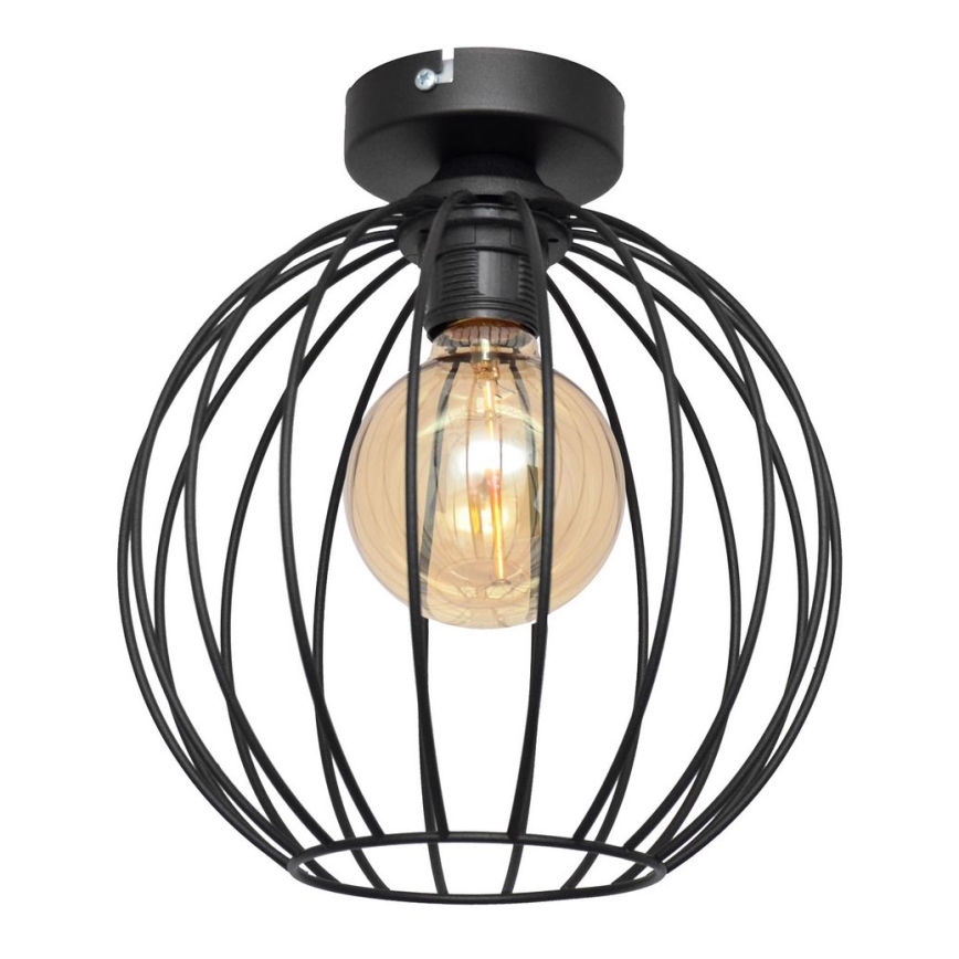 Prisadený luster MERCURE 1xE27/15W/230V pr. 24 cm čierna