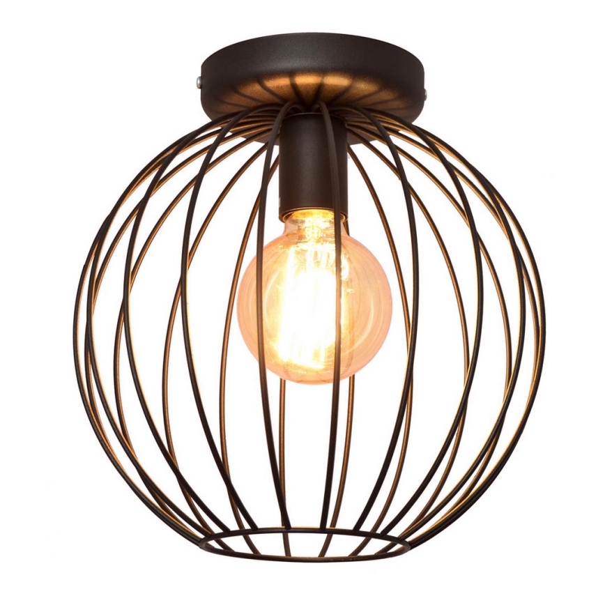 Prisadený luster MERCURE 1xE27/15W/230V pr. 30 cm čierna