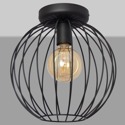 Prisadený luster MERCURE 1xE27/15W/230V pr. 30 cm čierna