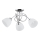 Prisadený luster MODENA 3xE27/60W/230V lesklý chróm/biela