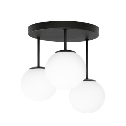 Prisadený luster MOONLIGHT 3xE27/15W/230V čierny