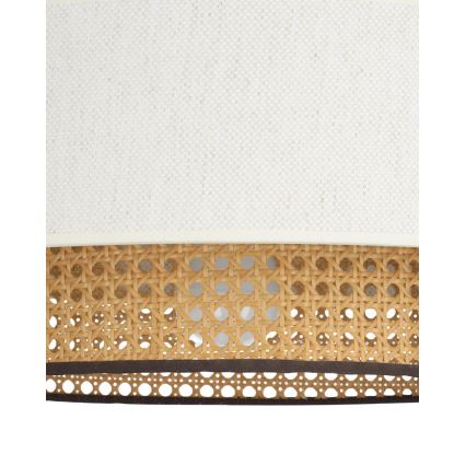 Prisadený luster NATIA 1xE27/60W/230V pr. 45 cm biela/hnedá