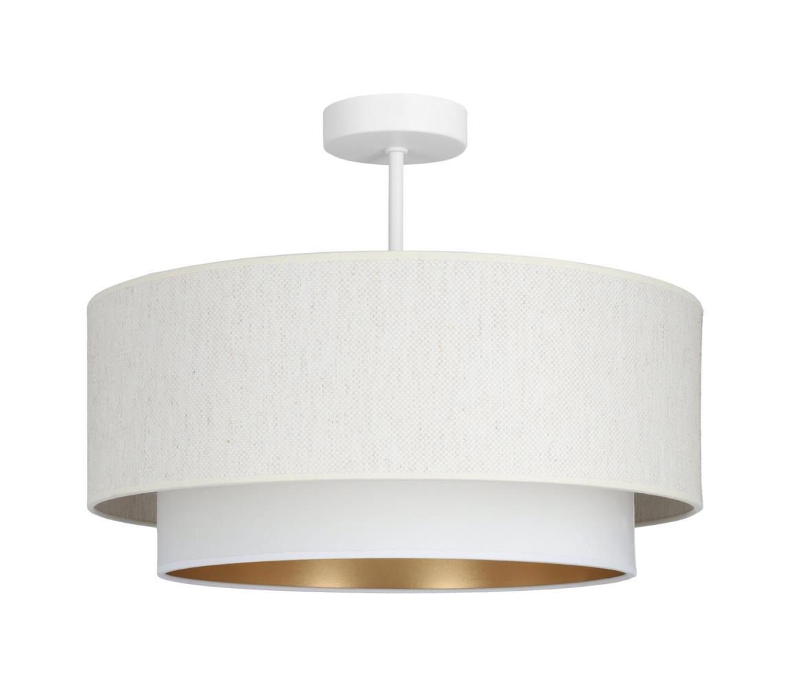 Prisadený luster NATIA 1xE27/60W/230V pr. 45 cm biely H0201