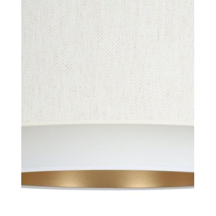 Prisadený luster NATIA 1xE27/60W/230V pr. 45 cm biely