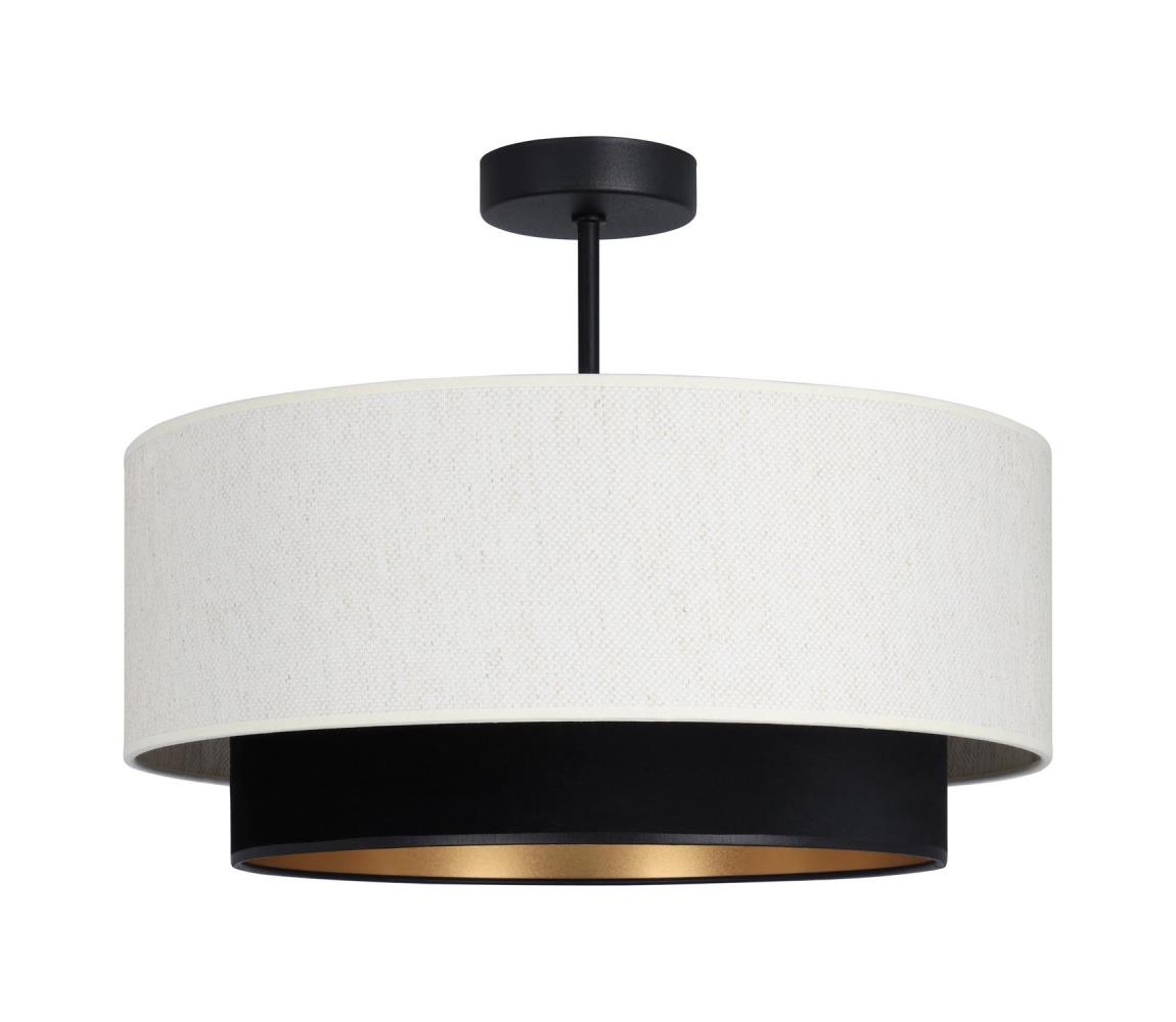 Prisadený luster NATIA 1xE27/60W/230V priemer 45 cm biela/čierna H0230