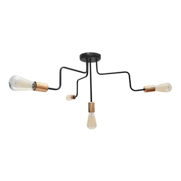 Prisadený luster OXFORD 4xE27/15W/230V čierna