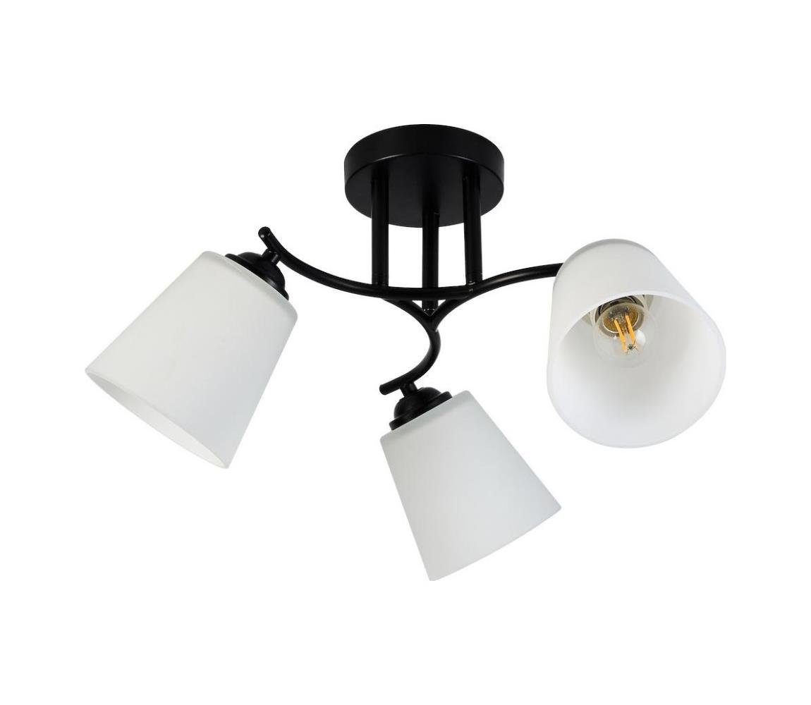 Prisadený luster PAFOS 3xE27/15W/230V čierny ML2257