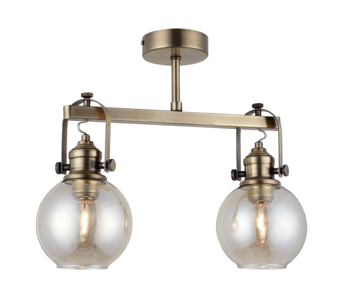 Prisadený luster POLINO 2xE27/40W/230V bronzový 341LCA1123