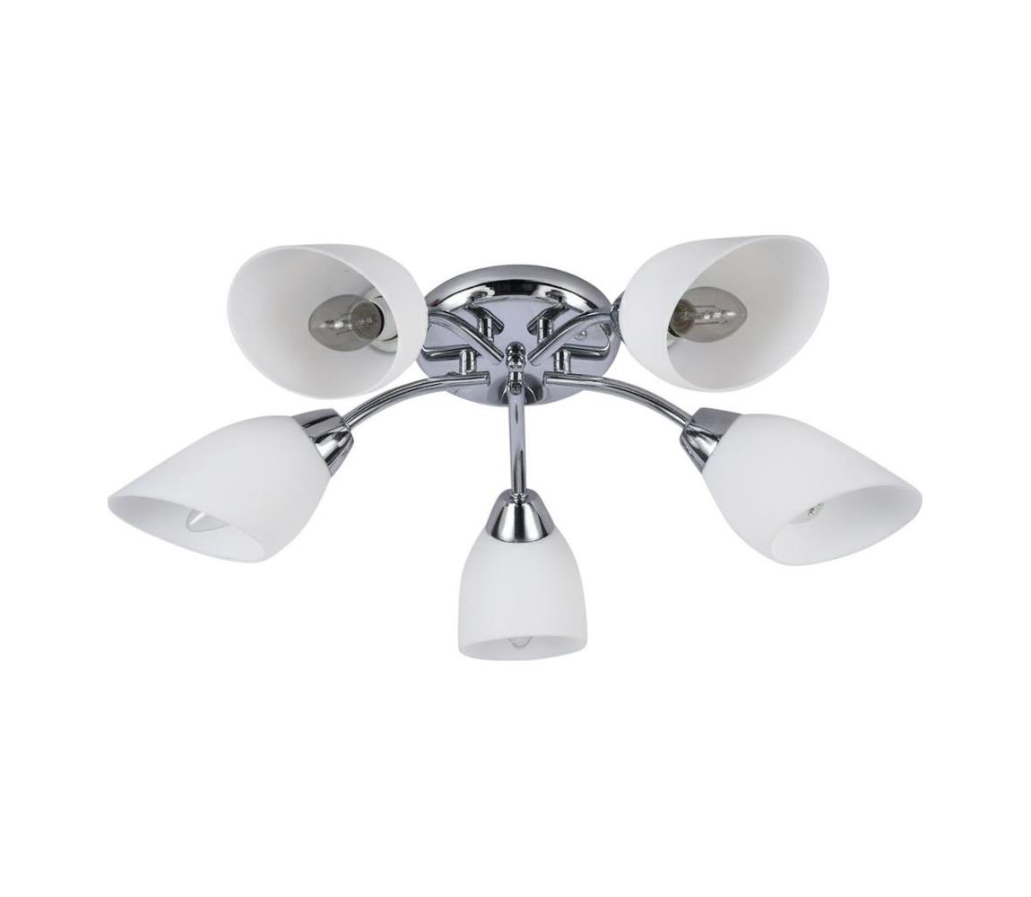 Prisadený luster PORTOS 5xE14/10W/230V lesklý chróm ML2267