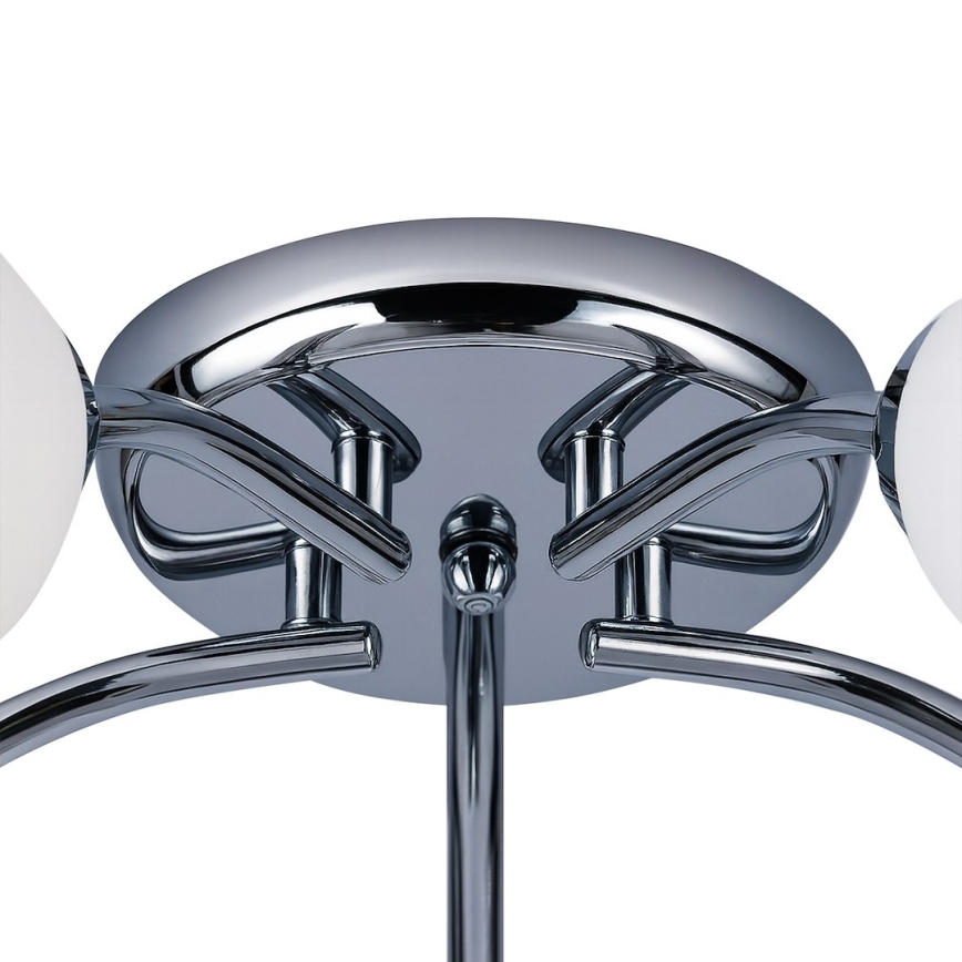 Prisadený luster PORTOS 5xE14/10W/230V lesklý chróm