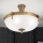 Prisadený luster ROCCA 4xE27/60W/230V pr. 43 cm bronz/biela