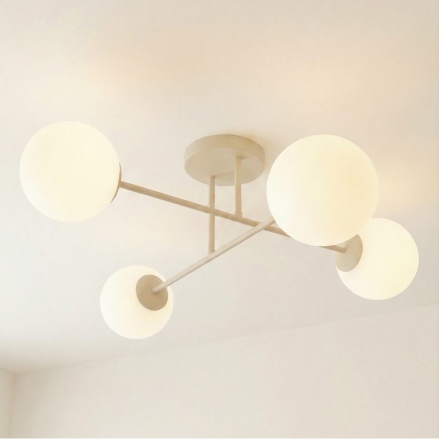 Prisadený luster ROMA 4xE14/10W/230V béžový