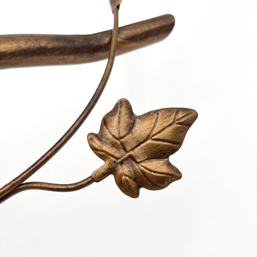 Prisadený luster ROZETA 3xE14/40W/230V bronzový