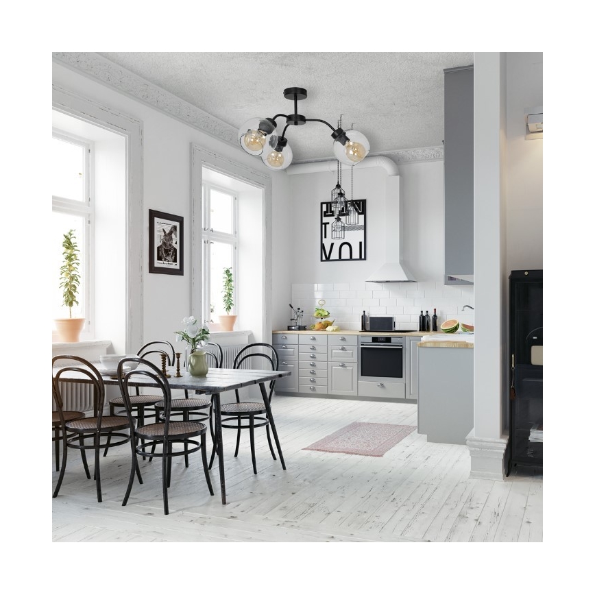 Prisadený luster SOFIA 3xE27/60W/230V číra