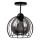Prisadený luster SOLO BLACK 1xE27/60W/230V čierna/dymová