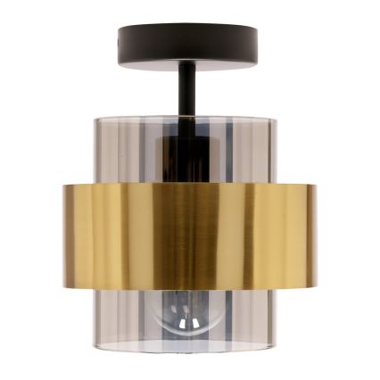 Prisadený luster SPIEGA 1xE27/60W/230V zlatá/čierna