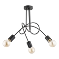Prisadený luster TANGO 3xE27/15W/230V čierna
