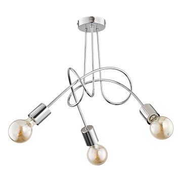 Prisadený luster TANGO 3xE27/15W/230V lesklý chróm