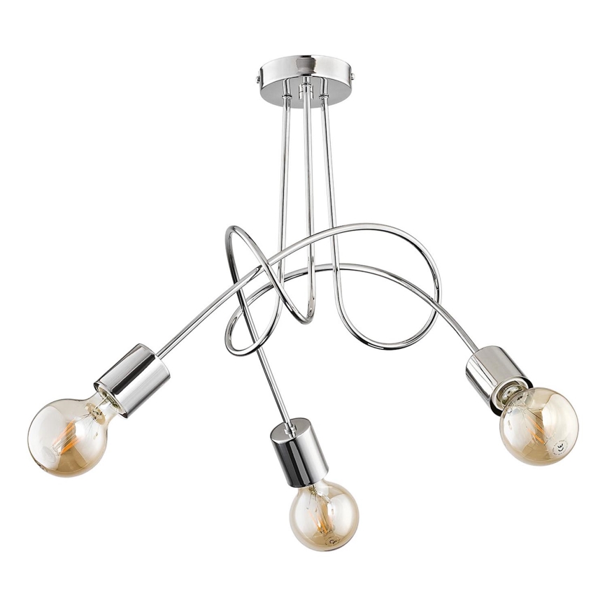 Prisadený luster TANGO 3xE27/15W/230V lesklý chróm
