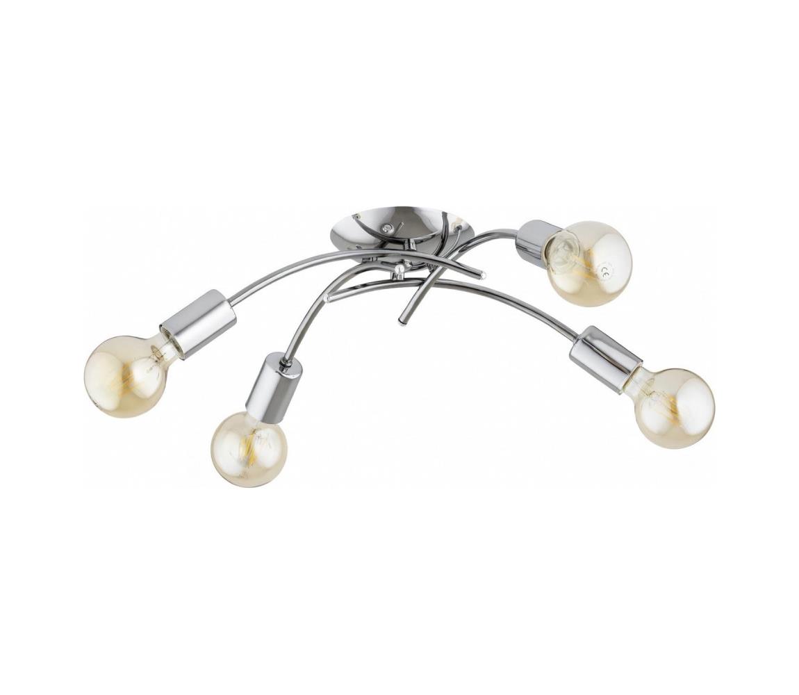 Prisadený luster TORIZO 4xE27/15W/230V lesklý chróm 63425
