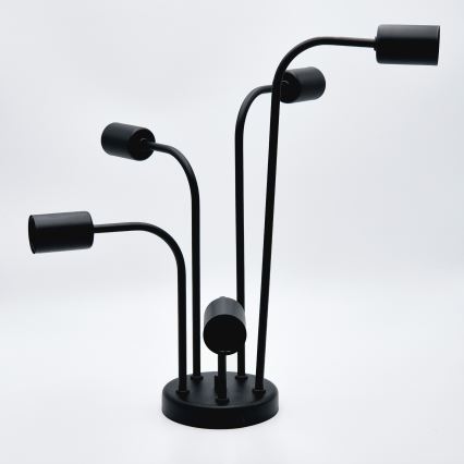 Prisadený luster TRINITY 5xE27/15W/230V čierna