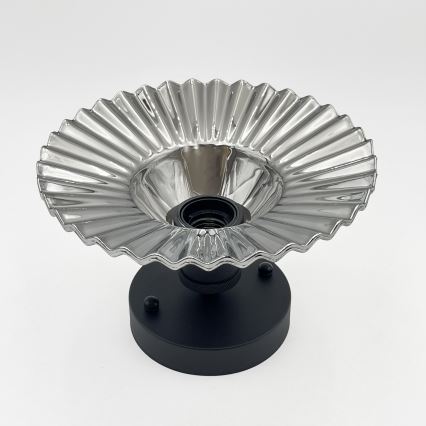 Prisadený luster TRISH 1xE27/15W/230V čierna/dymovo čierna