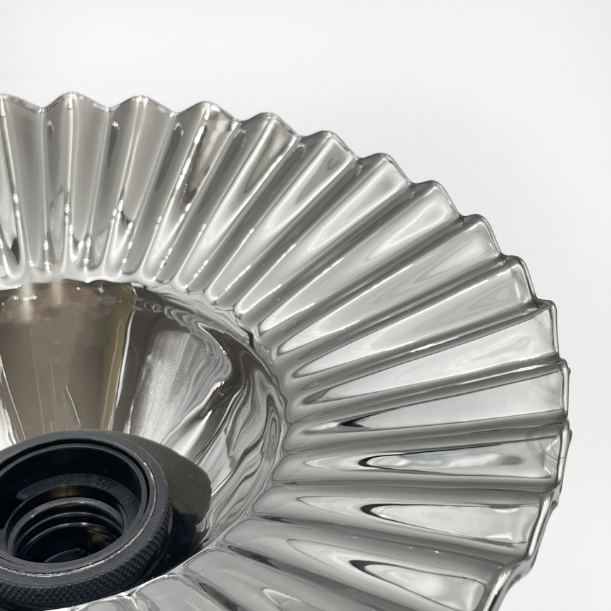 Prisadený luster TRISH 1xE27/15W/230V čierna/dymovo čierna