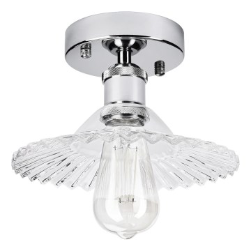 Prisadený luster TRISH 1xE27/15W/230V lesklý chróm/číra
