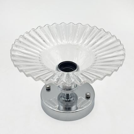 Prisadený luster TRISH 1xE27/15W/230V lesklý chróm/číra