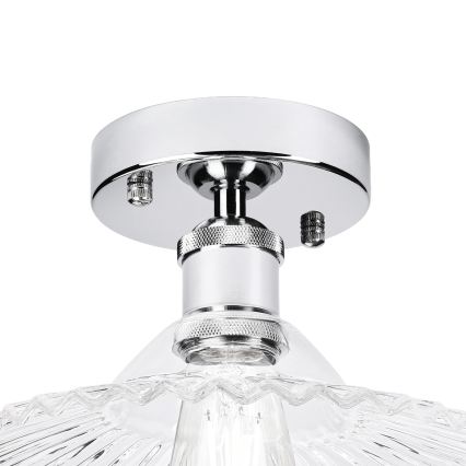 Prisadený luster TRISH 1xE27/15W/230V lesklý chróm/číra