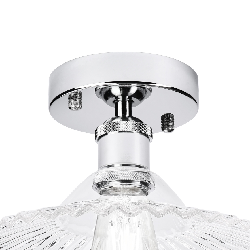 Prisadený luster TRISH 1xE27/15W/230V lesklý chróm/číra