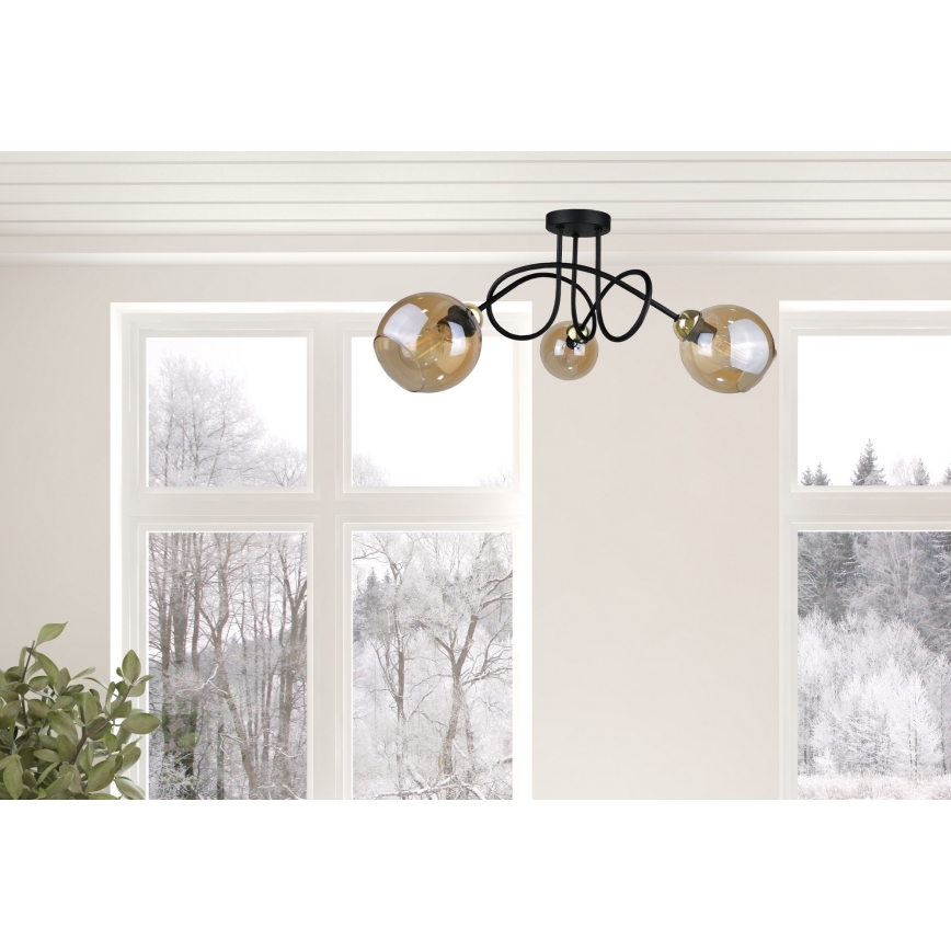 Prisadený luster VENUS GOLD 3xE27/60W/230V