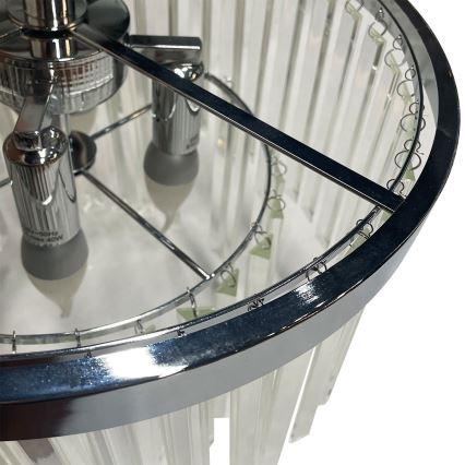 Prisadený luster VETRO 4xE14/40W/230V lesklý chróm