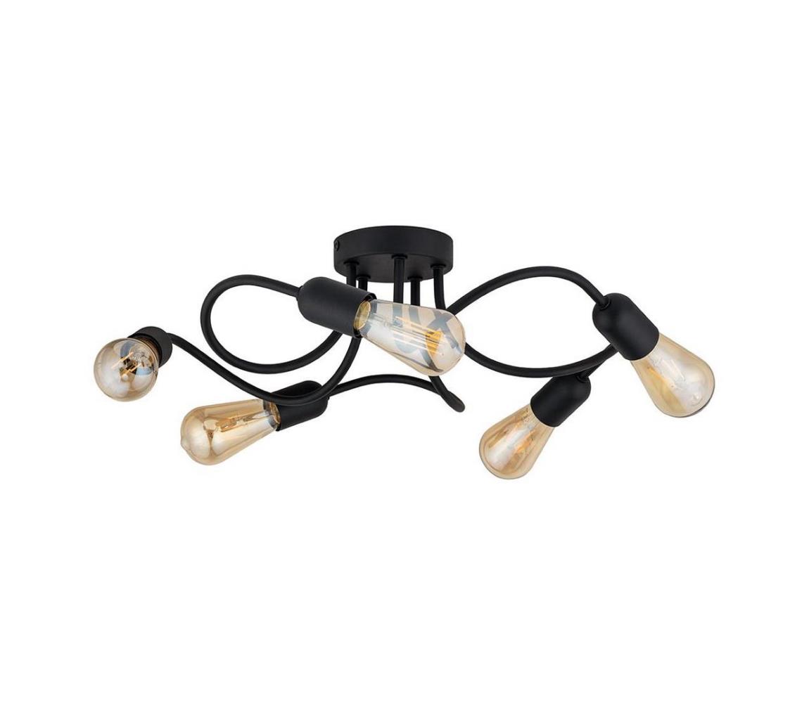 Prisadený luster WAVE 5xE27/60W/230V