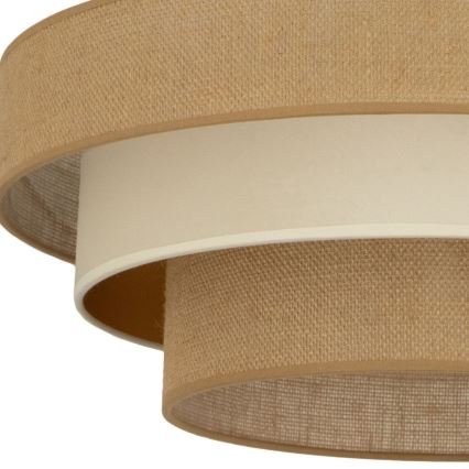 Prisadený luster WENTA, 1×E27, 60 W, 230 V, priemer 50 cm, juta/béžová