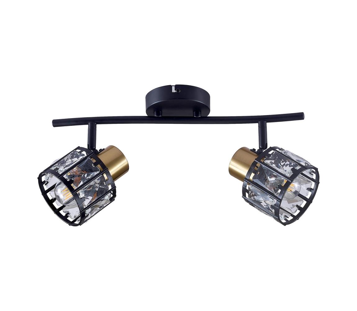 Prisadený luster ZAHARA 2xE27/10W/230V čierna 336774