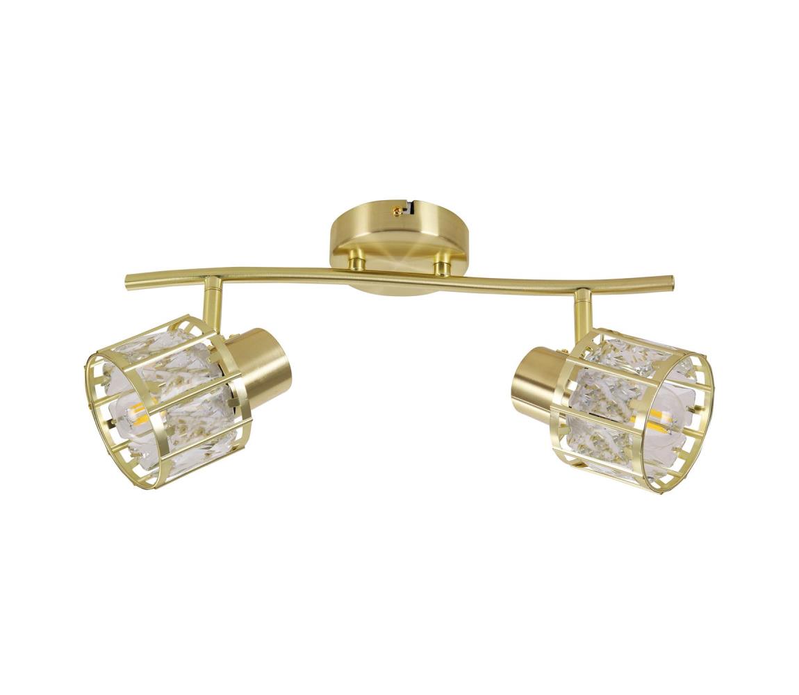 Prisadený luster ZAHARA 2xE27/10W/230V zlatý 336965