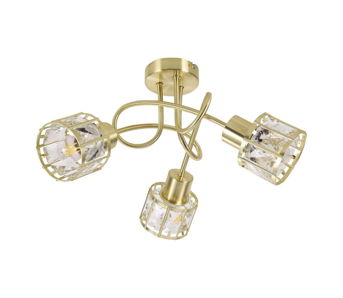Prisadený luster ZAHARA 3xE27/10W/230V zlatý 336972